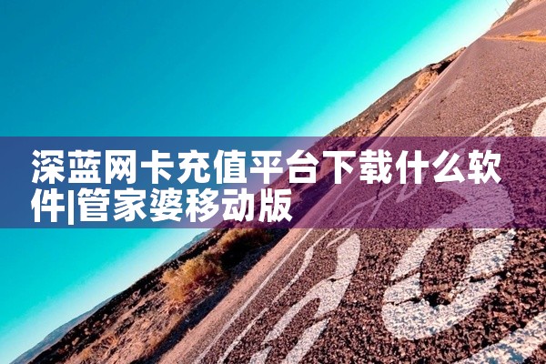 深蓝网卡充值平台下载什么软件