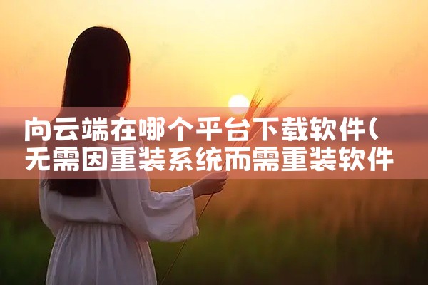 向云端在哪个平台下载软件