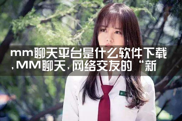 mm聊天平台是什么软件下载